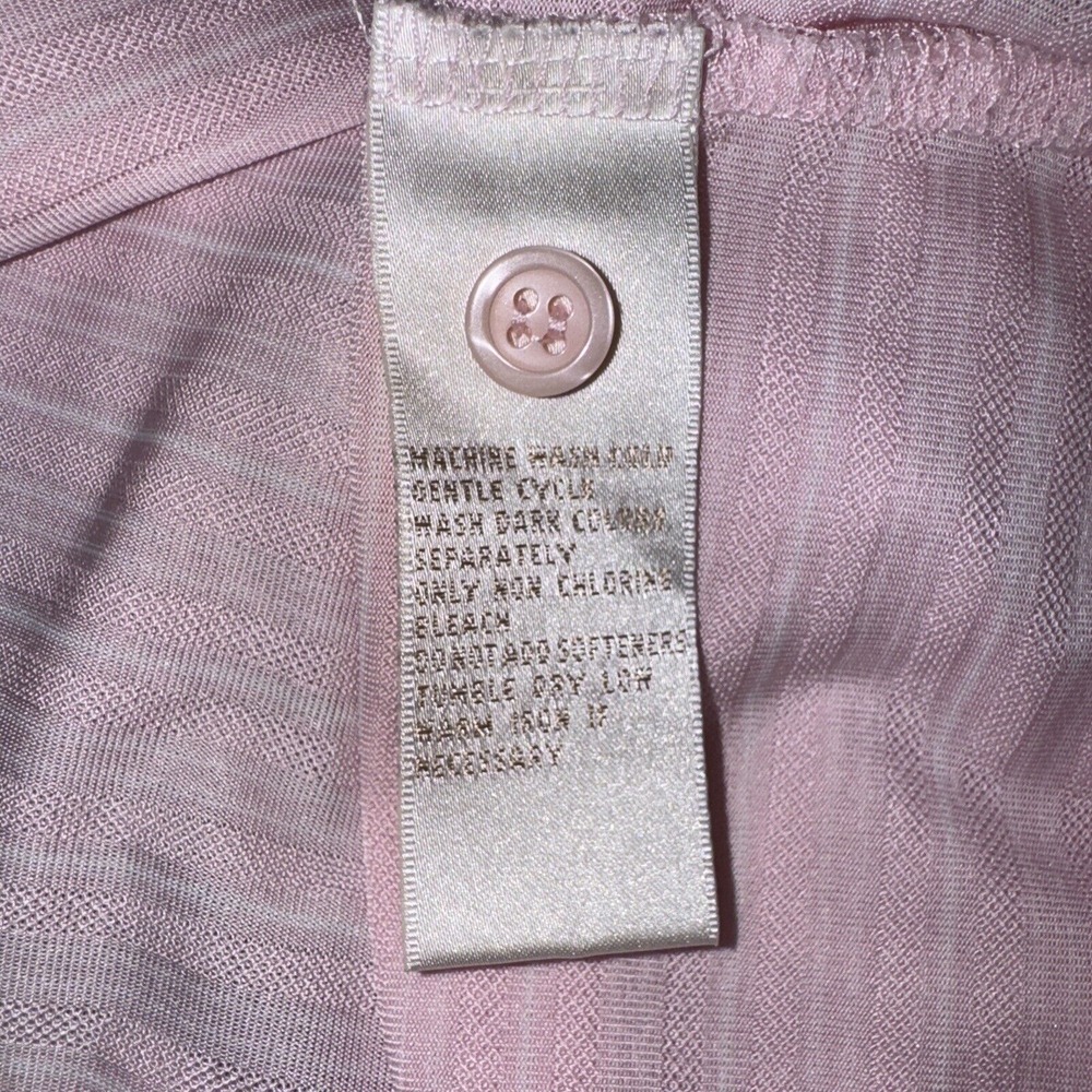 EP Pro Tour Tech Polo Shirt Womens XXL Pink Excellent Striped Short Sleeve Golf - Picture 4 of 6